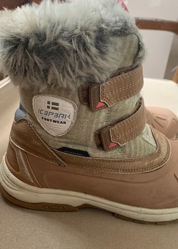 Kız Çocuk Bej Kürklü Street Wear Bot - Görsel 4