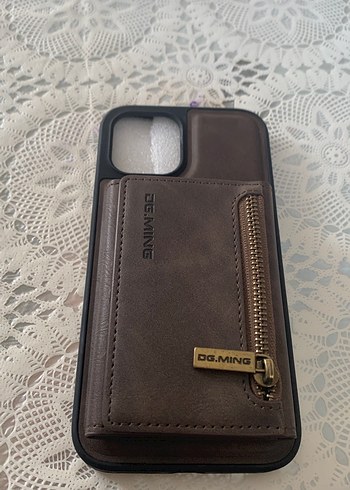 Fermuarlı Kahverengi Bohem Telefon Kılıfı Iphone 12 pro - Görsel 2