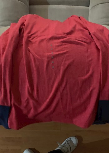 Kırmızı Fermuarlı kiz çocuk Sweatshirt - Görsel 4