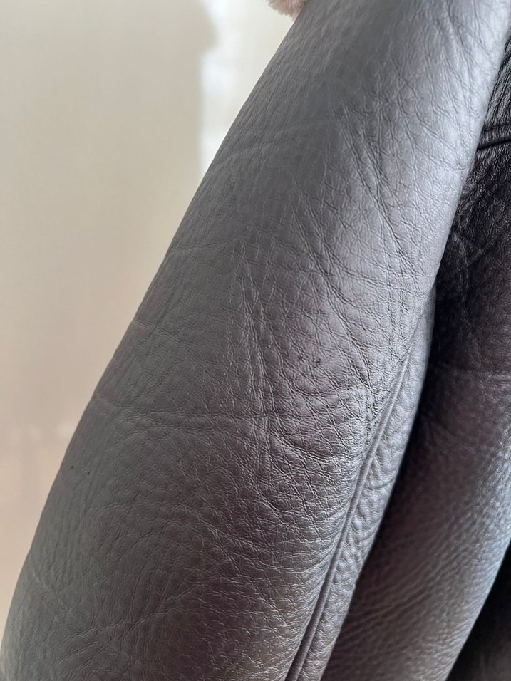 Kürk Detaylı Deri Kadın Biker Ceket - Görsel 3