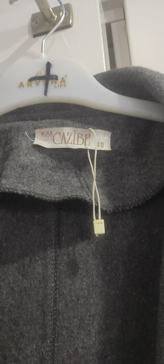 Gri Uzun Klasik Kaban - Görsel 2