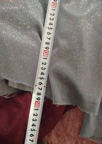 Gri Drapeli Uzun Abiye Elbise - Görsel 5