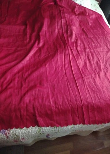 Bordo Düz Modern Perde - Görsel 4