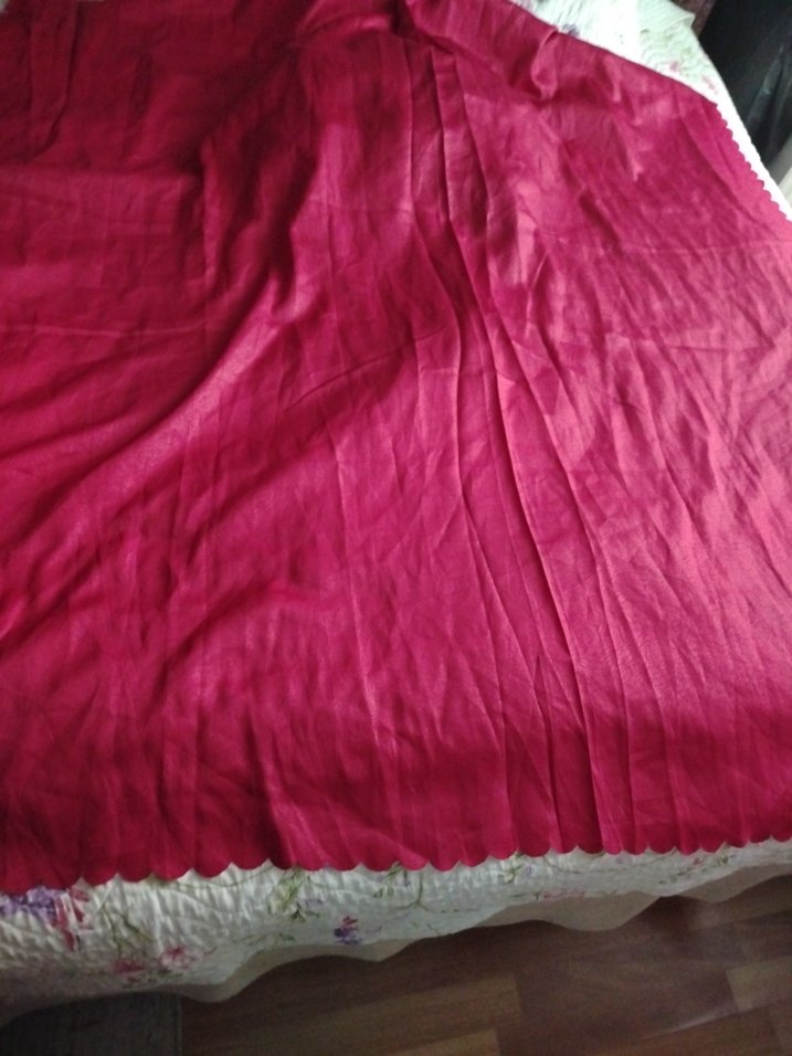 Bordo Düz Modern Perde - Görsel 4