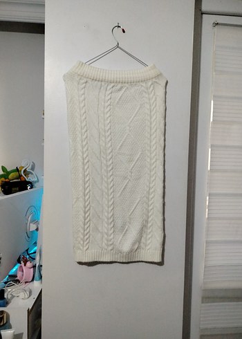 kadın triko elbise etek - Görsel 2