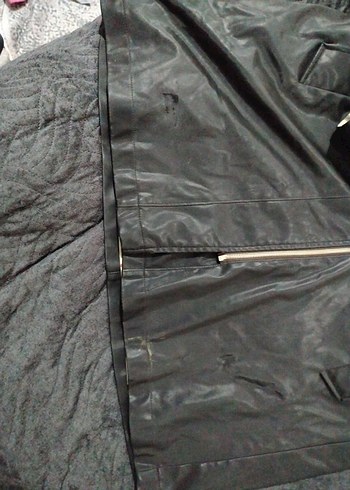 Siyah Deri Midi Erkek Yağmurluk - Görsel 5