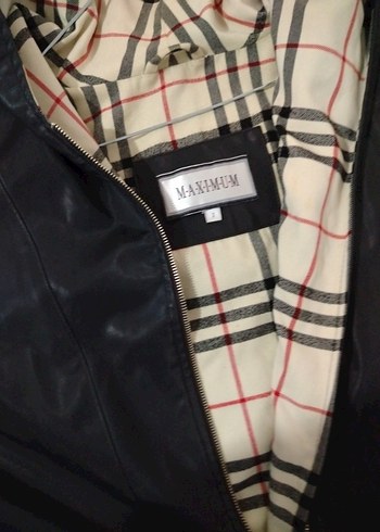 Siyah Deri Midi Erkek Yağmurluk - Görsel 4