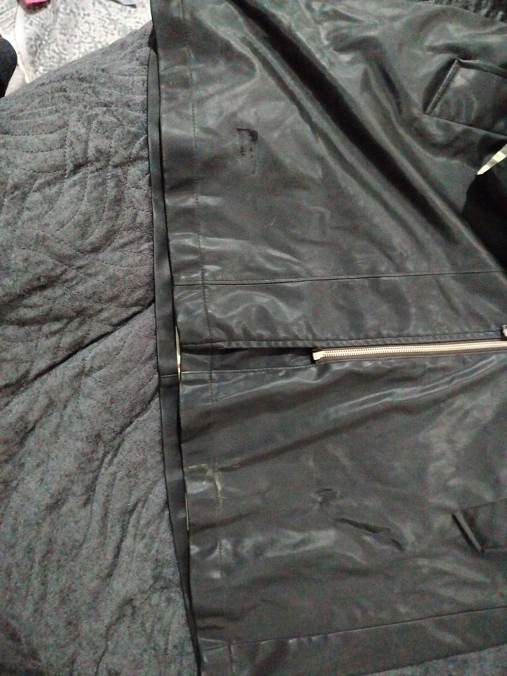 Siyah Deri Midi Erkek Yağmurluk - Görsel 5