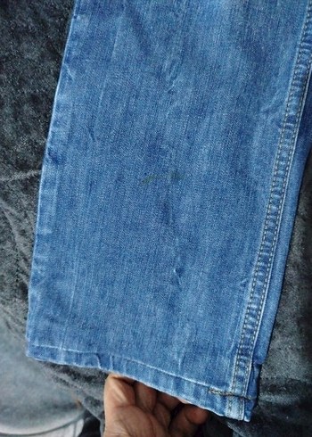 Kadın Mavi Midi Boy Dar Kesim Kot Pantolon - Görsel 7