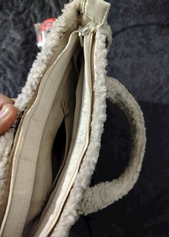 Kürk Detaylı Yeşil Kadın El Çantası - Görsel 4