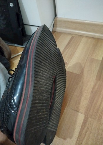 Klasik Erkek Siyah Rugan Ayakkabı - Görsel 3