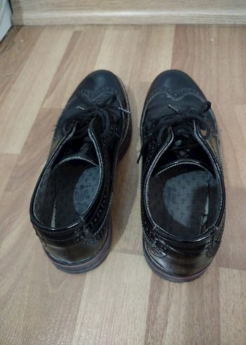 Klasik Erkek Siyah Rugan Ayakkabı - Görsel 4