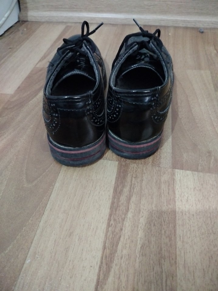 Klasik Erkek Siyah Rugan Ayakkabı - Görsel 5