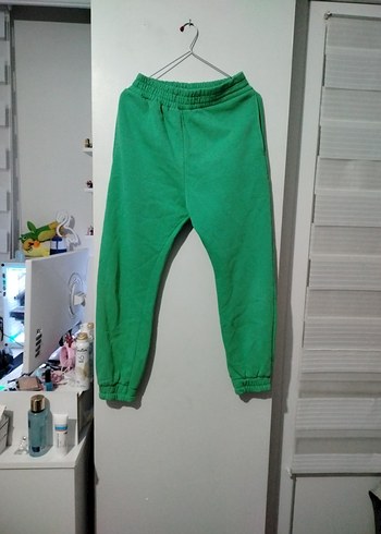 Kadın Yeşil Rahat Kesim Eşofman Altı - Görsel 2