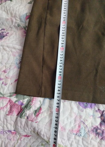 Kahverengi Midi Kalem Etek - Görsel 2