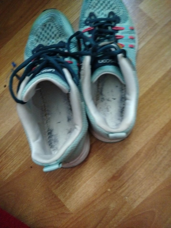 Turkuaz Renkli Bağcıklı Kadın Spor Ayakkabı - Görsel 3