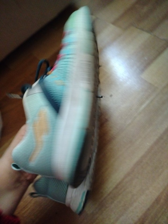 Turkuaz Renkli Bağcıklı Kadın Spor Ayakkabı - Görsel 4