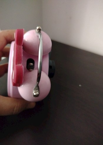 Pembe Ayıcık Tasarımlı Masa Saati - Görsel 2