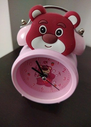 Pembe Ayıcık Tasarımlı Masa Saati - Görsel 6