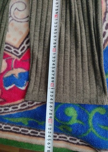 Kadın Kahverengi Triko Salaş Pantolon - Görsel 2