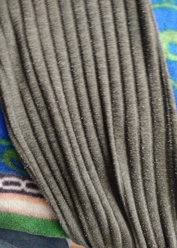 Kadın Kahverengi Triko Salaş Pantolon - Görsel 5