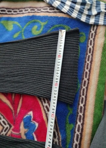 Siyah Kadın Keten Piliseli Bol Pantolon - Görsel 5