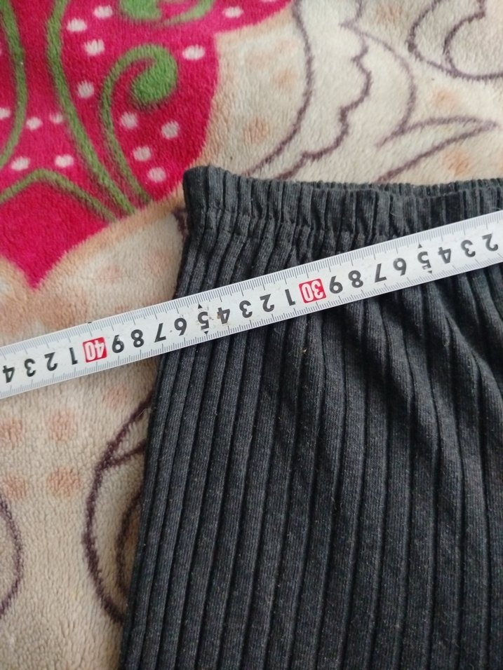 Siyah Kadın Keten Piliseli Bol Pantolon - Görsel 3