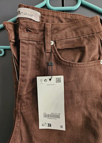 36 Beden kahverengi Renk Kahverengi Midi Kadın Kot Pantolon