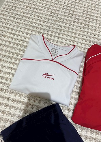 Tryon Kırmızı Fermuarlı Atletik Takım - Görsel 2