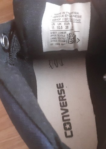 28 Beden mavi Renk Lacivert Converse Chuck Taylor Sneaker
