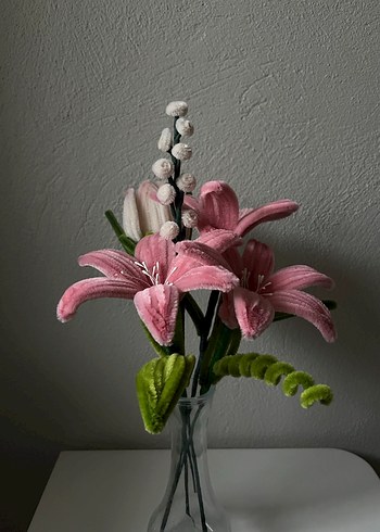 Pembe şönil çiçek - Görsel 2