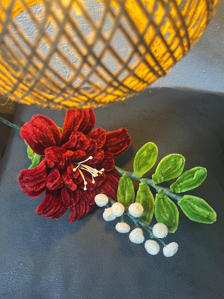 Bohem Tarzı şönil Çiçek - Görsel 2