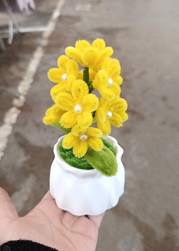 dekoratif saksıda sonil çicek incili - Görsel 3