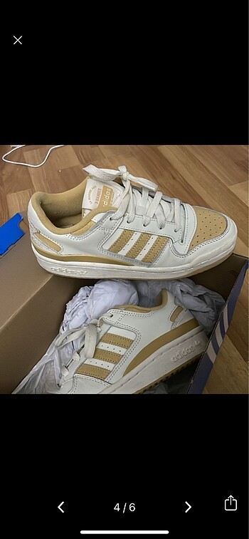 36 Beden beyaz Renk adidas forum low sarı ayakkabı