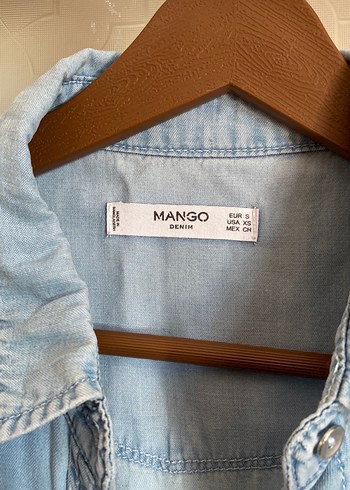 Mango Mango denim mini elbise