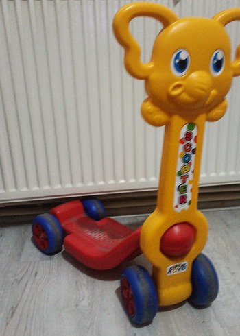 Beden Renk Scooter Sarı Fil Figürlü Çocuk