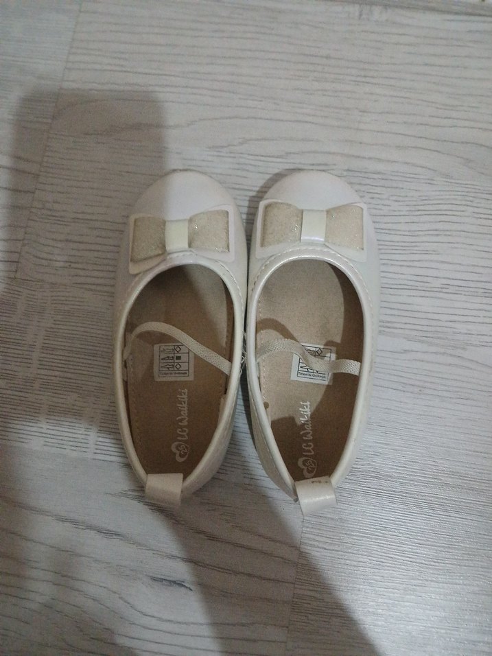 Kız Çocuk Beyaz Fiyonklu Babet Ayakkabı - Görsel 4