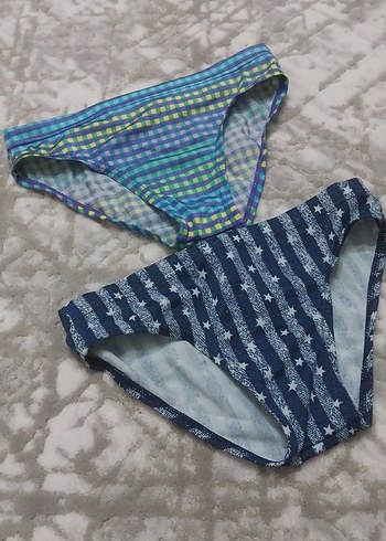 Renkli Desenli Çocuk 2'li mayo - Görsel 3