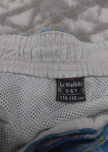 Erkek Çocuk Mavi Kareli Mayo Şort - Görsel 4