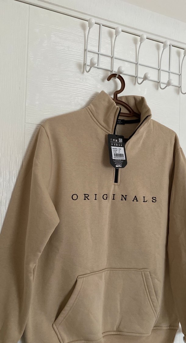 Bej Unisex Sweatshirt - Görsel 2