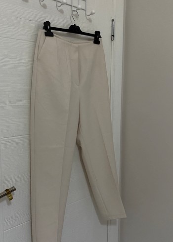 Bej Kumaş Pantolon - Görsel 3