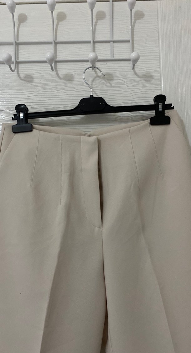 Bej Kumaş Pantolon - Görsel 2