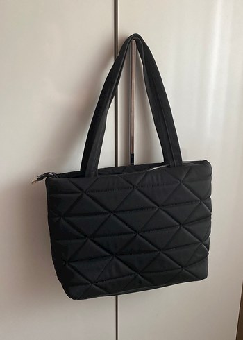 Siyah Fermuarlı Kadın Omuz Çantası - Görsel 2