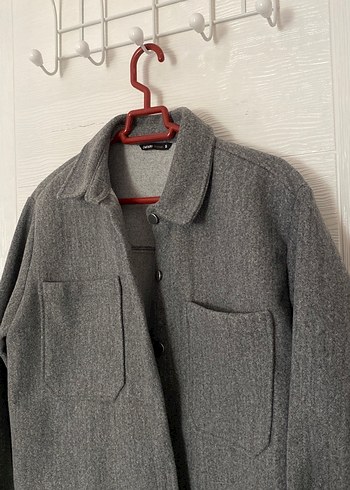 Defacto Kaşe Gömlek Ceket - Görsel 4