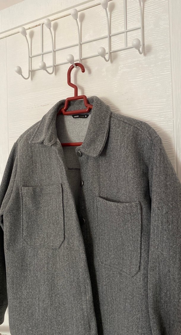 Defacto Kaşe Gömlek Ceket - Görsel 4