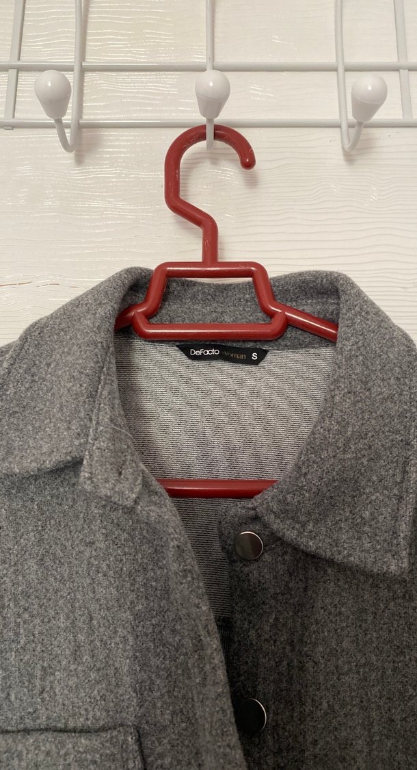 Defacto Kaşe Gömlek Ceket - Görsel 3