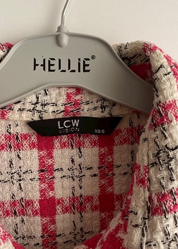 Düğmeli Pembe Kareli Uzun Kollu Kadın Gömlek - Görsel 2