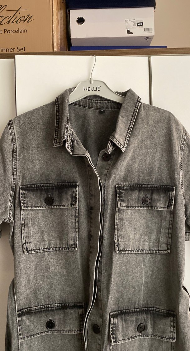 Trendyolmilla Curve kot elbise - Görsel 4