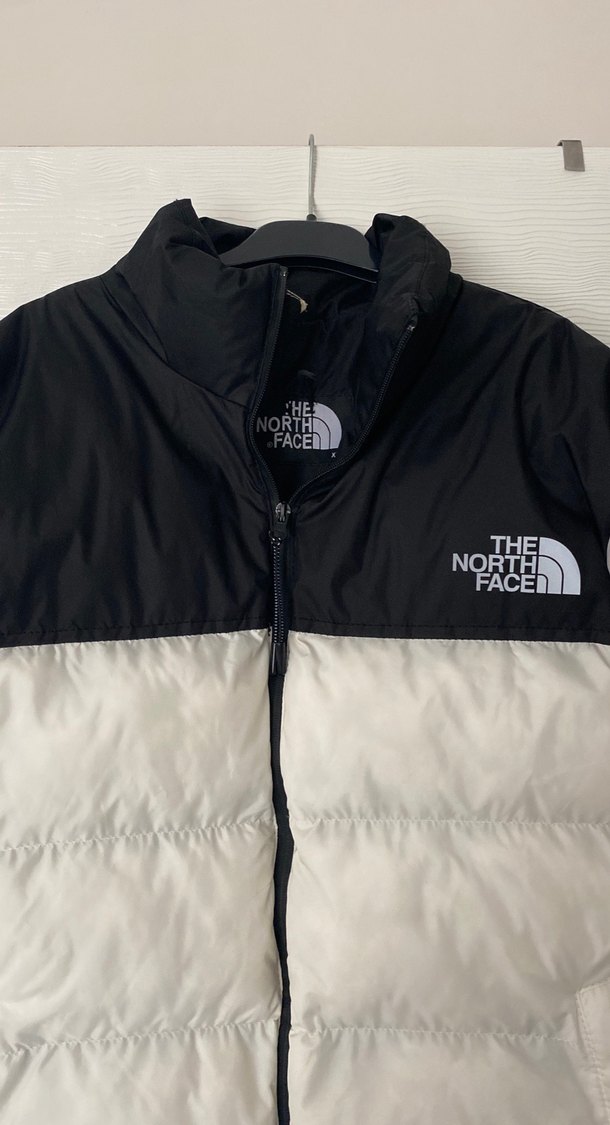 The North Face Erkek Beyaz Siyah Puff Mont - Görsel 3