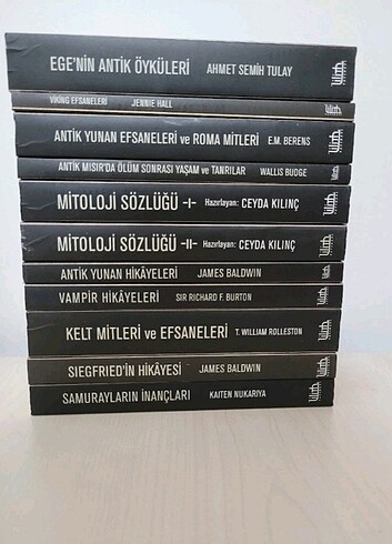 Mitoloji ve Anti Yunan Efsanelerinden Oluşan Kitap Seti 11 adet